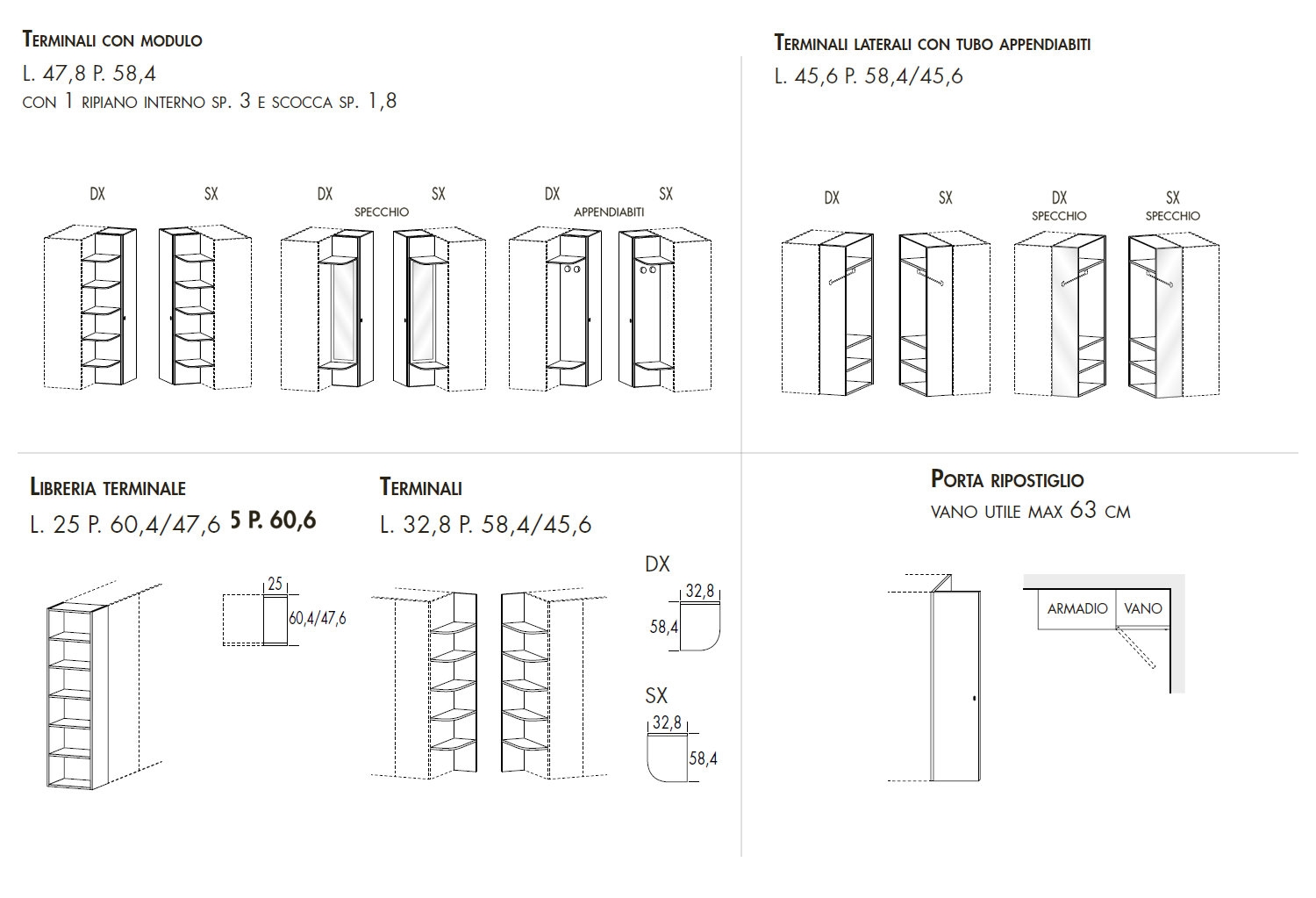 Portacravatte fisso polifunzionale Servetto per armadio • Maniglie Design